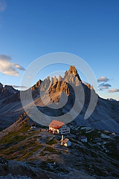 Dolomite mountain in Italy