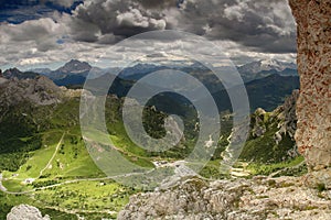 Dolomite mountains scenic