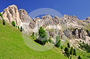 Dolomite peaks, Rosengarten