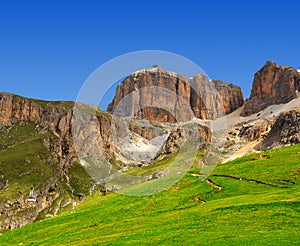 Dolomite peaks,Sella