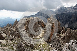 Dolomite`s landscape - Col Pradat