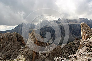 Dolomite`s landscape - Col Pradat