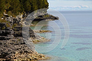 Dolomite Shoreline of Cave Point Park, Door County