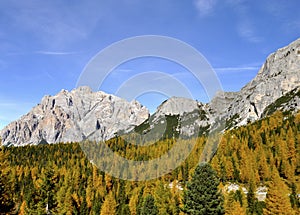 Dolomites autumn landscape 1