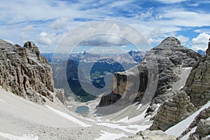 Dolomites beautiful panorama view