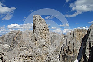 Dolomites beautiful rock