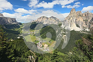 Dolomites, Corvara in Badia, Gardena Pass. Italy