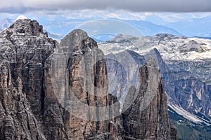 Dolomites Italy - Val Gardena -  Passo Sella