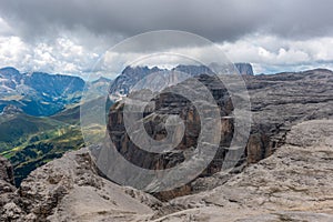 Dolomites Italy - Val Gardena -  Passo Sella