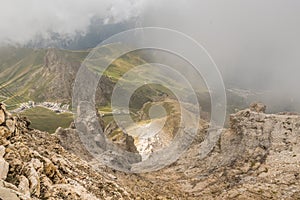 Dolomites Italy - Val Gardena -  Passo Sella