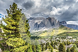 Dolomites Italy - Val Gardena -  Passo Sella