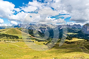 Dolomites Italy - Val Gardena -  Passo Sella