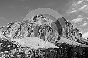 Dolomites landscape. Italian alps. Summer time, nature