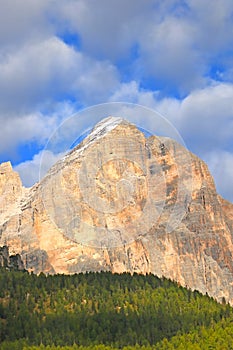 Dolomites landscape. Italian alps. Summer time, nature