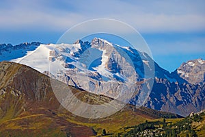 Dolomites landscape. Italian alps. Summer time, nature