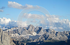 Dolomites Marmolada beautiful panorama view