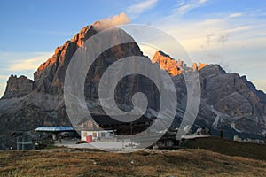 Dolomites mountain refuge