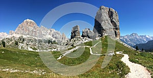 Dolomites Mountains - Cinque Torri photo