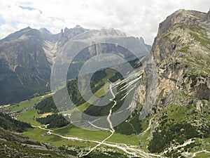 Dolomites mountains, Corvara Alta Badia, Italy