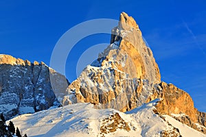 Dolomites mountains in the Italian Alps