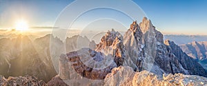 Dolomites mountains  at sunset, South Tyrol, Italy