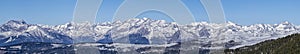 Dolomites mountains view from passo delle erbe