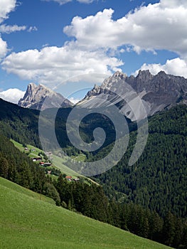 Dolomites Panorama near Plose, Bolzano Portrait view