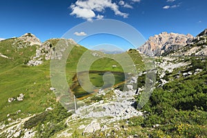 Dolomites, Passo di Valparola, Valparola Pass, Italy