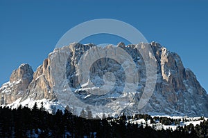 Dolomites in wintertime photo