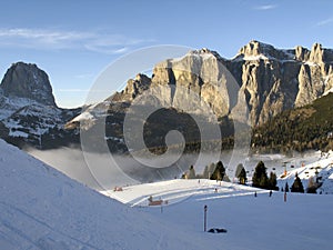 Dolomiti, Canazei - Pekol lift and fantastic cloud photo