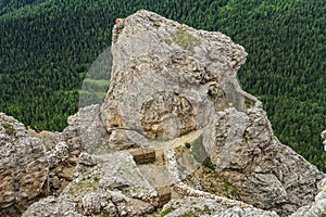 Dolomiti - WW1 ruins in mt Sass de stria photo