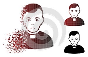 Dolor Dissipated Pixelated Halftone Priest Icon photo