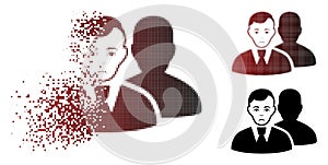 Dolor Decomposed Pixelated Halftone Users Icon photo