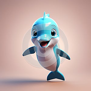 Dolphin Delight: Highly Detailed 3D Rendering