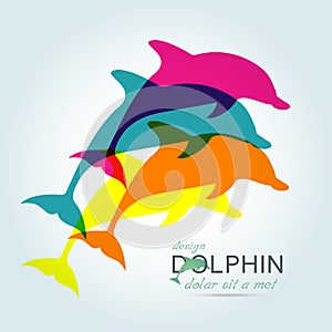 Dolphin icon design element
