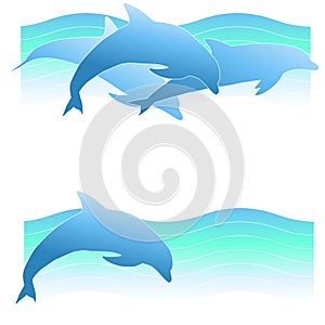 Dolphin Logos or Banners 2