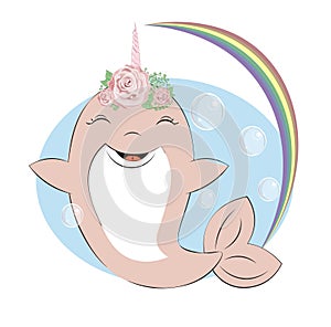 Dolphin unicorn girl