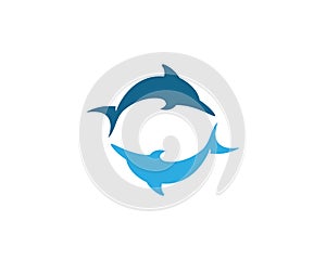 Dolphin vector icon illustration design