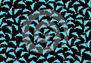 Dolphins abstract background