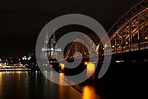 Dom of cologne at night