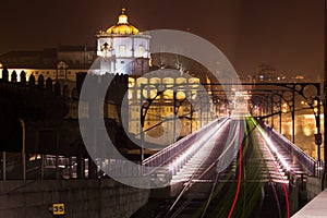 Dom Luis I Bridge and Monastery. Porto. Portugal photo