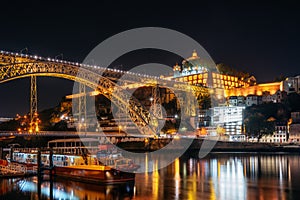 Dom Luis I bridge, Porto old town, Portugal