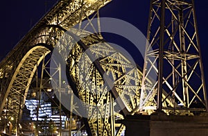 The Dom LuÃ­s I Bridge in Porto. Portugal.