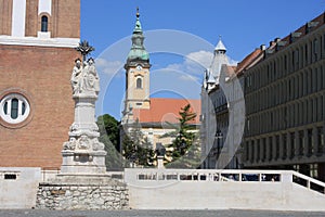 Dom Square and Holy Trinity Column Szeged - Hungary.