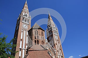 Dom Square and Holy Trinity Column Szeged - Hungary.