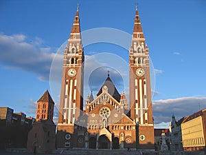 Dom Square and Votive Church 05, Szeged, Hungary photo