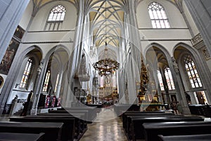 Interior of Saint Elizabeth Cathedral, Kosice, Slovakia