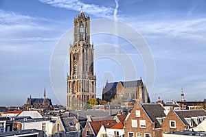 Dom Tower of St Martin's Cathedral in Utrecht