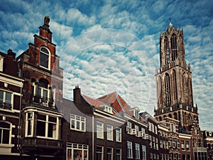 The Dom tower in Utrecht, the Netherlands