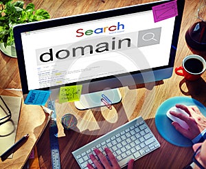 Domain Address Homepage Name Website Internet Concept